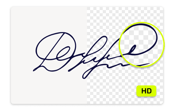 Create handwritten signature in HD