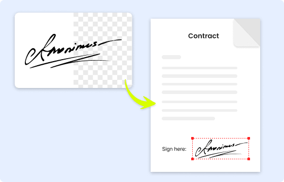 Versatile signature background remover