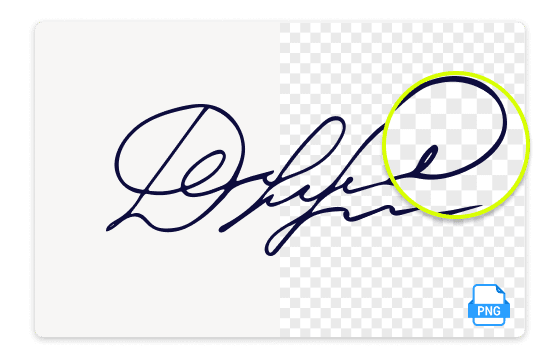 Create signature PNG instantly